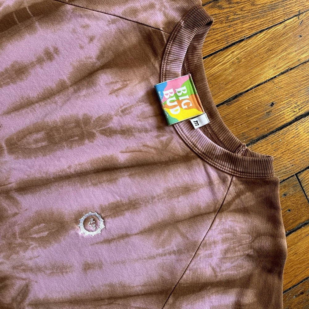 Big Bud Press Magic Waters Tie Dye Crewneck Sweatshirt Women Size M Festival Rav - Picture 4 of 10